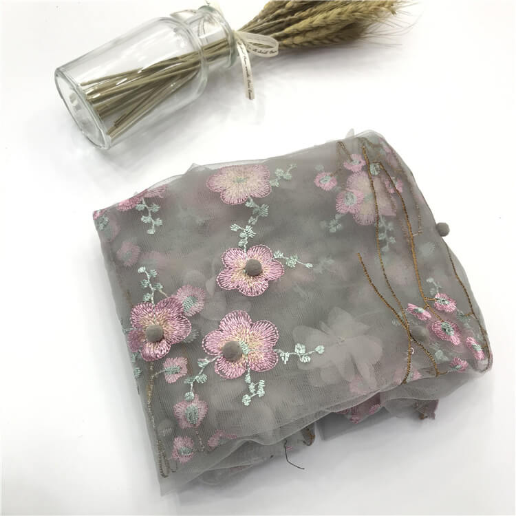 Embroidered Fabric Dress Kids Polyester for Women's Wear Wholesale Sup 5